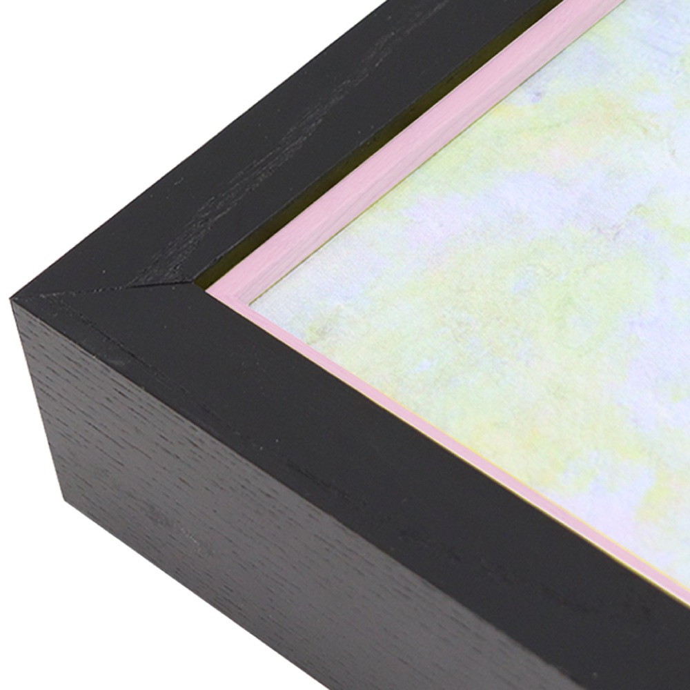 MRN-A5512-E  黒×パステルピンク(ライナー) 　[油彩額縁/UVカットアクリル]　SN220/W27