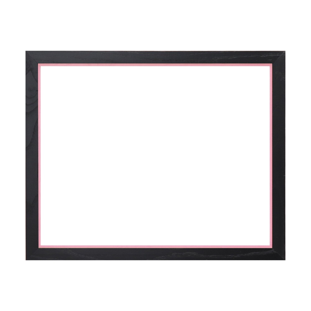 MRN-A5512-E  黒×パステルピンク(ライナー) 　[油彩額縁/UVカットアクリル]　SN220/W27