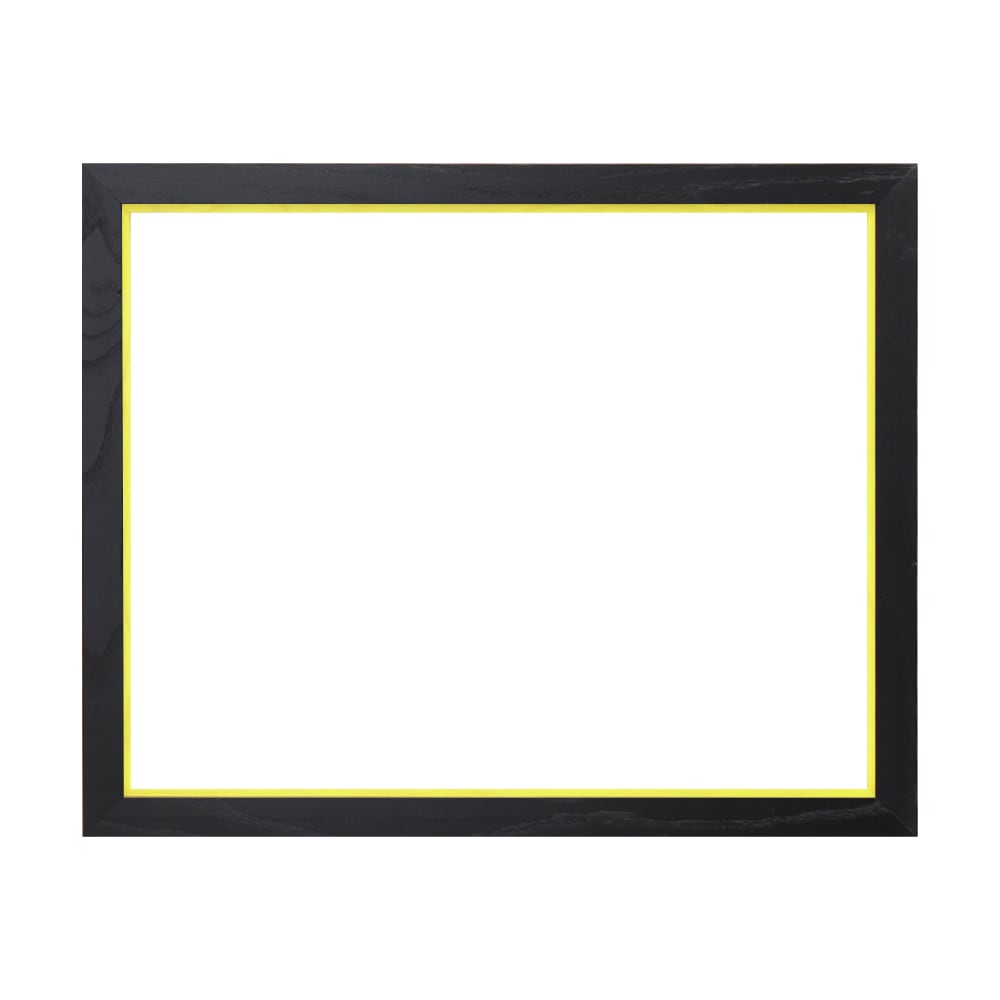 MRN-A5512-E  黒×イエロー(ライナー) 　[油彩額縁/UVカットアクリル]　SN220/W27