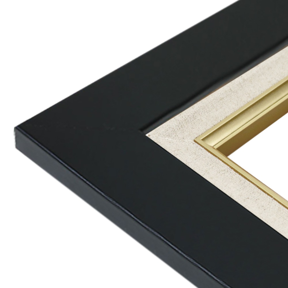 MRN-A1002-C ブラック　[油彩額縁/UVカットアクリル]　SN240/W50