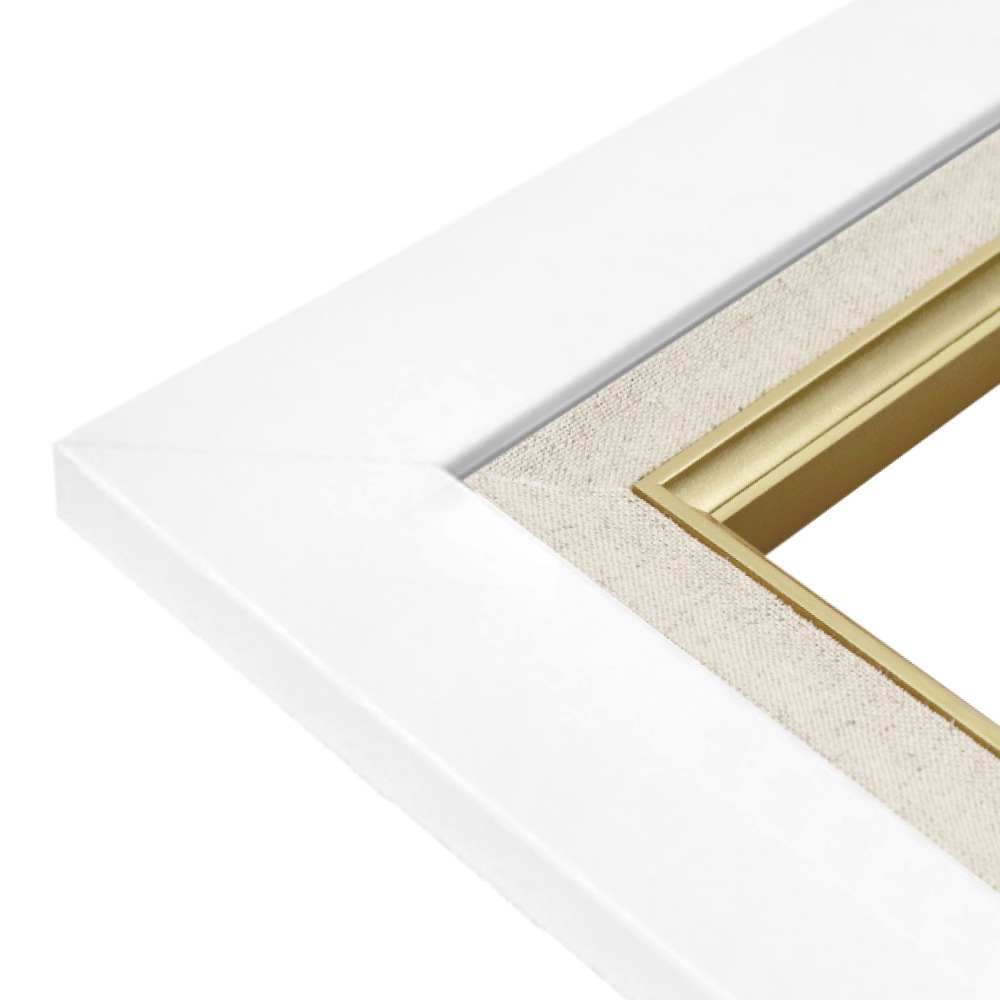 MRN-A1002-C ホワイト　[油彩額縁/UVカットアクリル]　SN240/W50