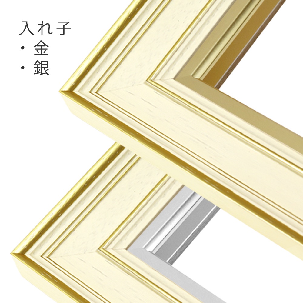 MRN-A3006-E アイボリーゴールド　[油彩額縁/UVカットアクリル]　SN280/W51