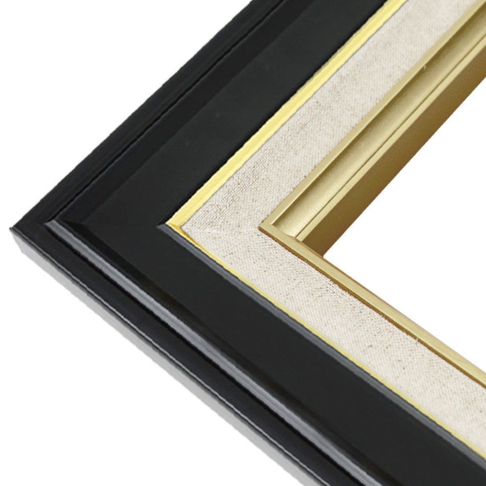 MRN-A3007-C ブラック　[油彩額縁/UVカットアクリル]　SN180/W45