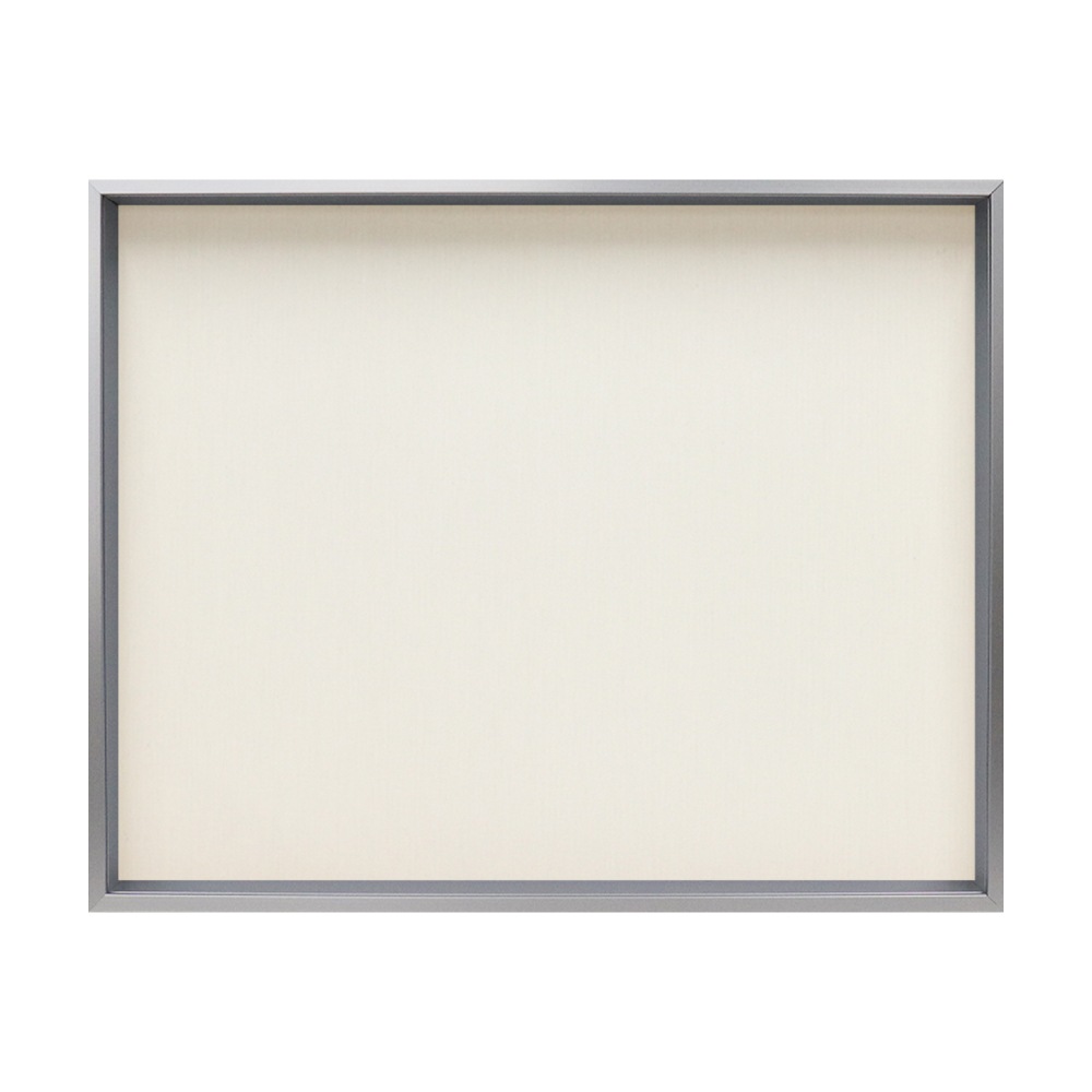 MRN-A4019-C シルバー×ベージュ(布)  　[油彩額縁/UVカットアクリル]　SN200/W10