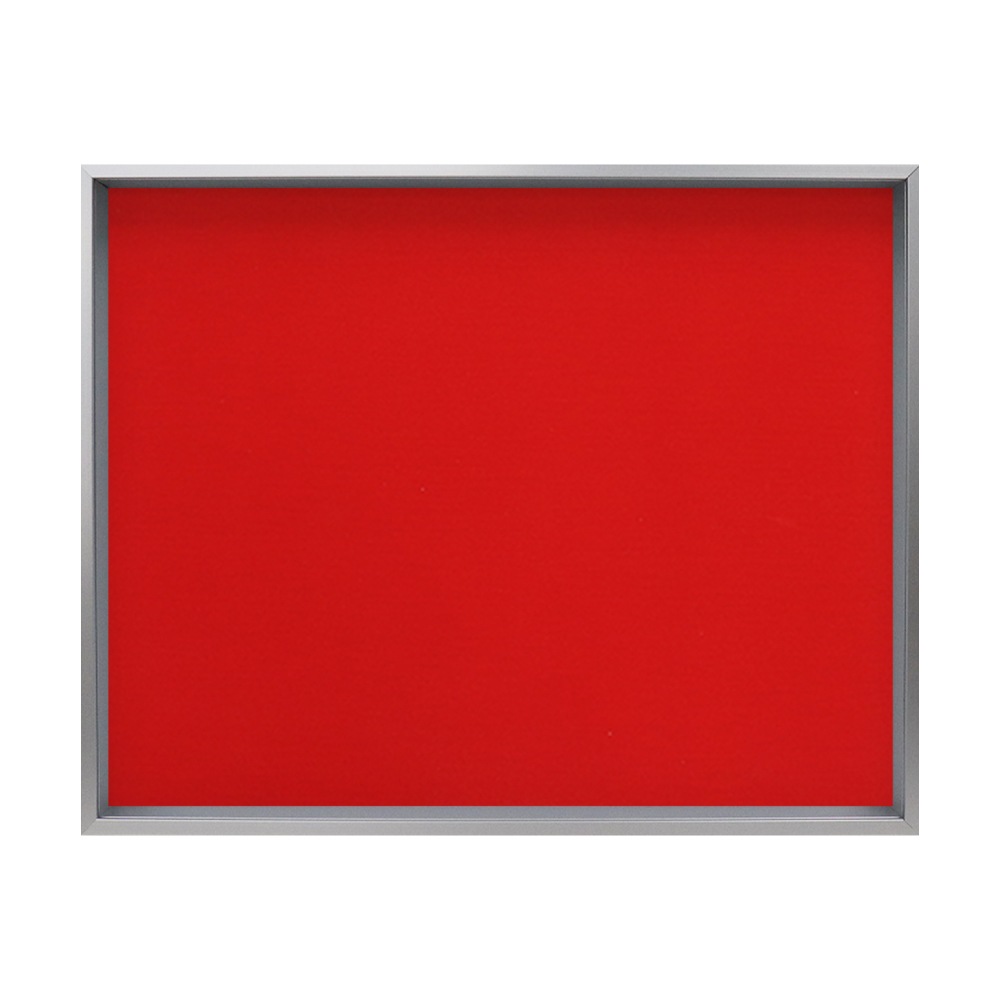 MRN-A4019-C シルバー×レッド(布)  　[油彩額縁/UVカットアクリル]　SN200/W10