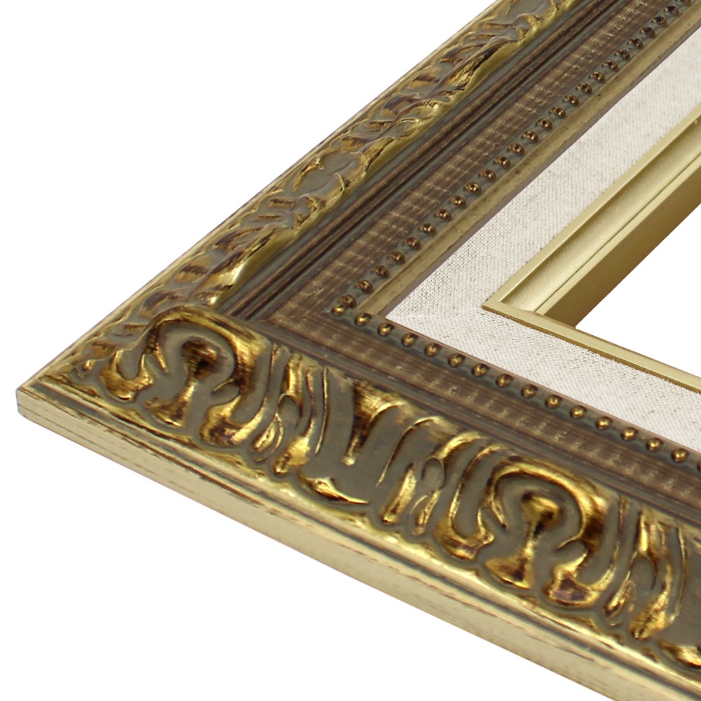 MRN-A3023-E ゴールド/ブラウン　[油彩額縁/UVカットアクリル]　SN250/W57