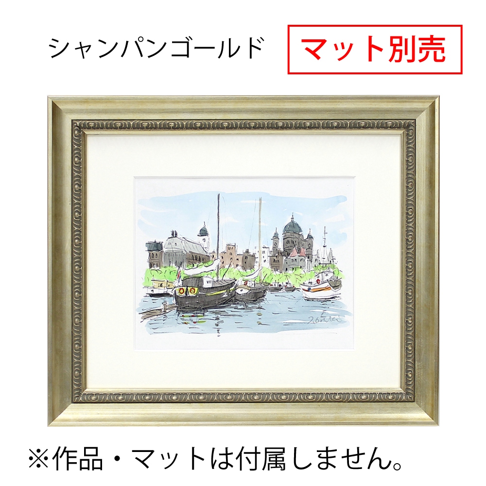 MRN-D5011-B シャンパンゴールド　[デッサン額縁/UVカットアクリル]　SN320/W50