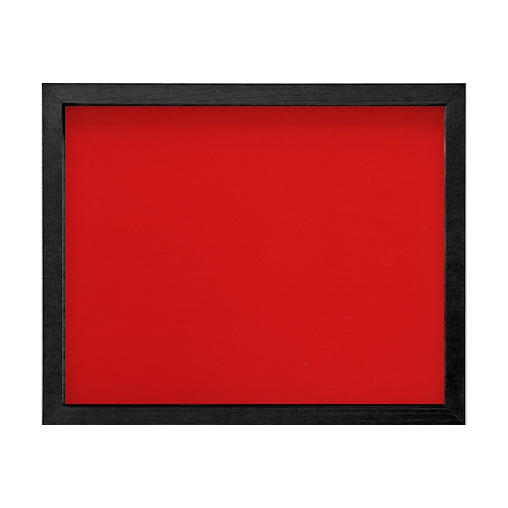 MRN-A5511-D  黒×レッド(布) 　[油彩額縁/UVカットアクリル]　SN280/W23