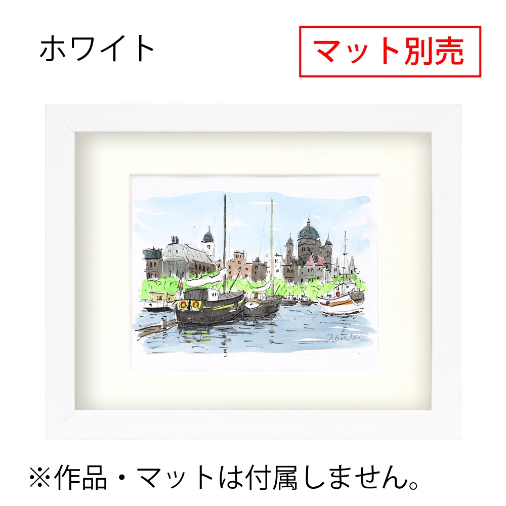 MRN-S6010-G ホワイト　[ボックス額縁/UVカットアクリル]　SN340/W38