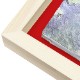 MRN-A5511-D  無垢×レッド(布) 　[油彩額縁/UVカットアクリル]　SN280/W23