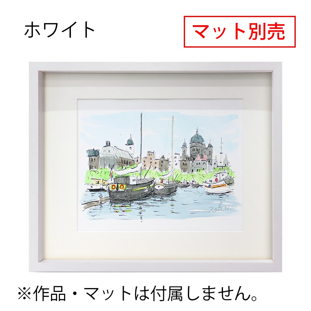 MRN-S5527-C ホワイト　[ボックス額縁/UVカットアクリル]　SN120/W16