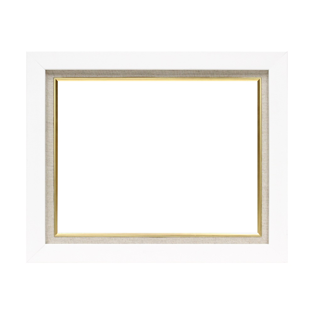 MRN-A6010-G ホワイト 　[油彩額縁/UVカットアクリル]　SN340/W38