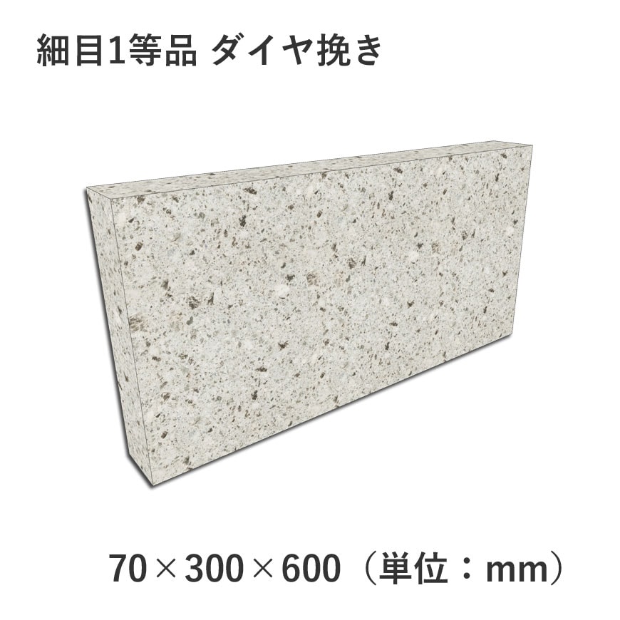 細目1等品 ダイヤ挽き 70×300×600 | すべての商品 | 大谷石、新大谷石