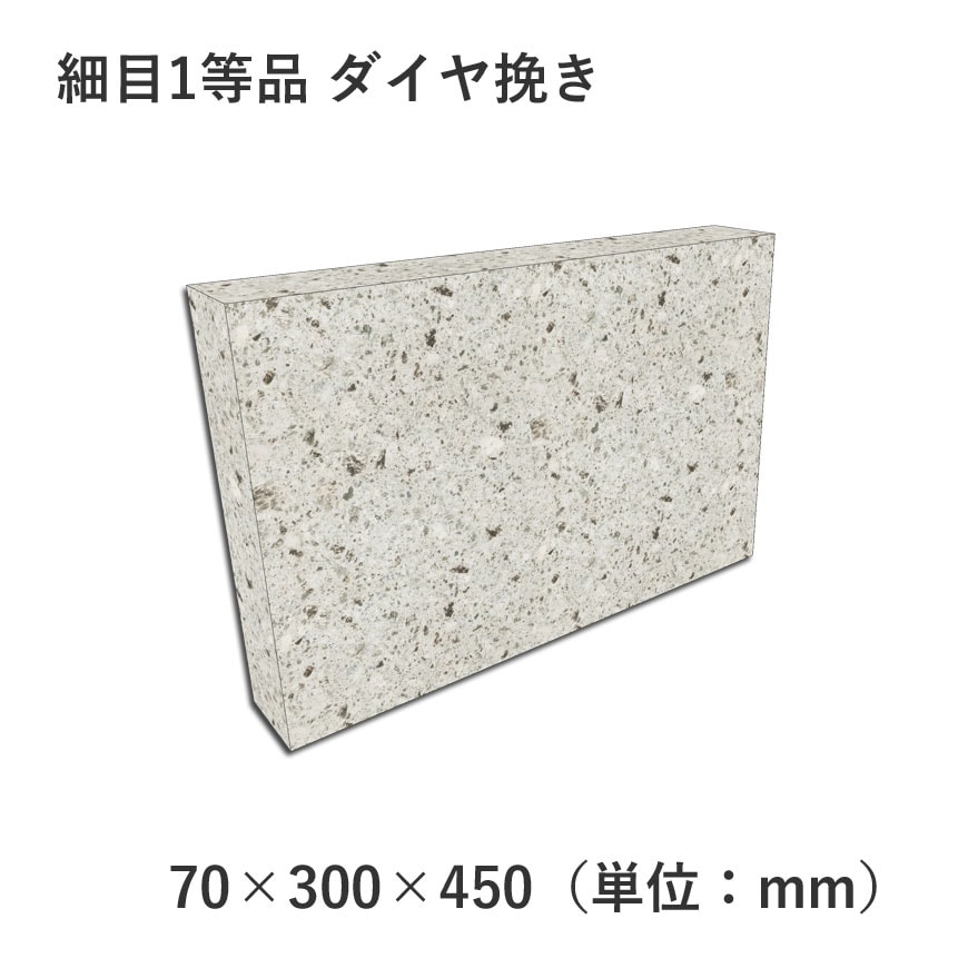 細目1等品 ダイヤ挽き 70×300×450 | すべての商品 | 大谷石、新大谷石