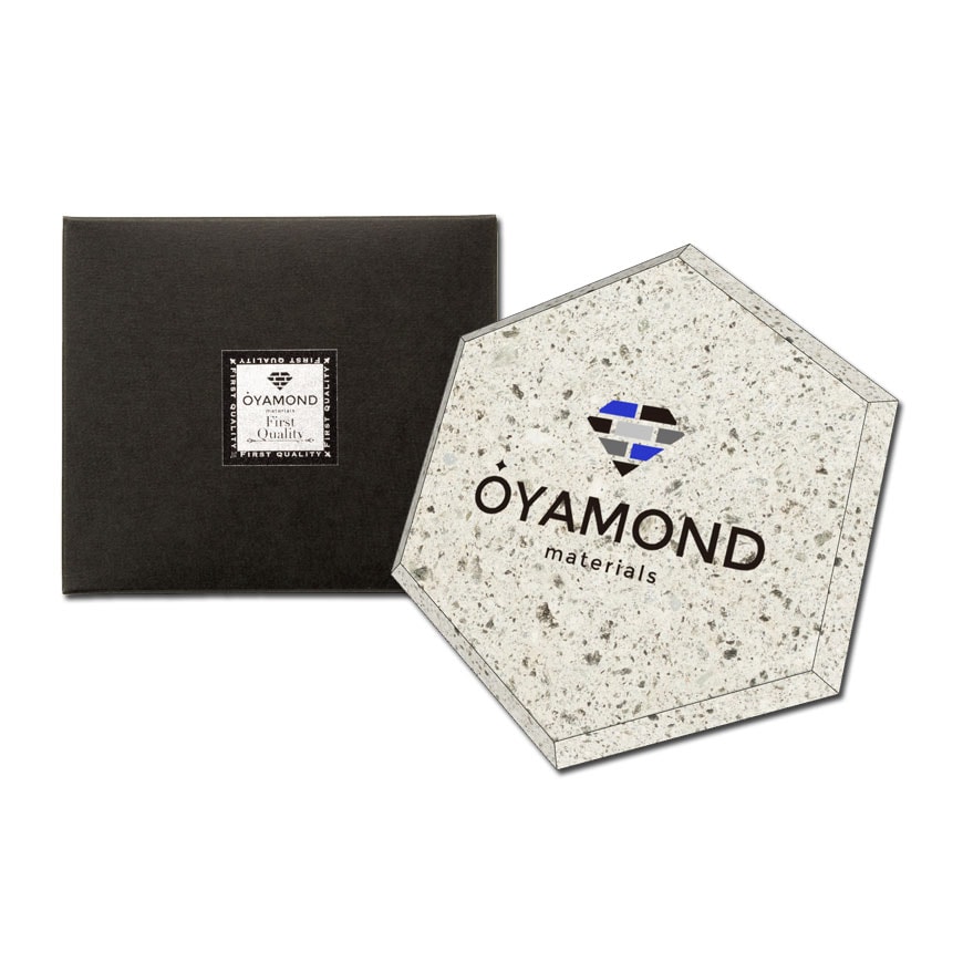 大谷石コースター 六角 面取り 名入れ【10枚から制作】 | 大谷石の記念