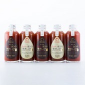 あかい実りの贅沢しぼり180ml5本ｾｯﾄ(とろり・黒3本、さらり・白2本)（化粧箱）★メッセージカード付