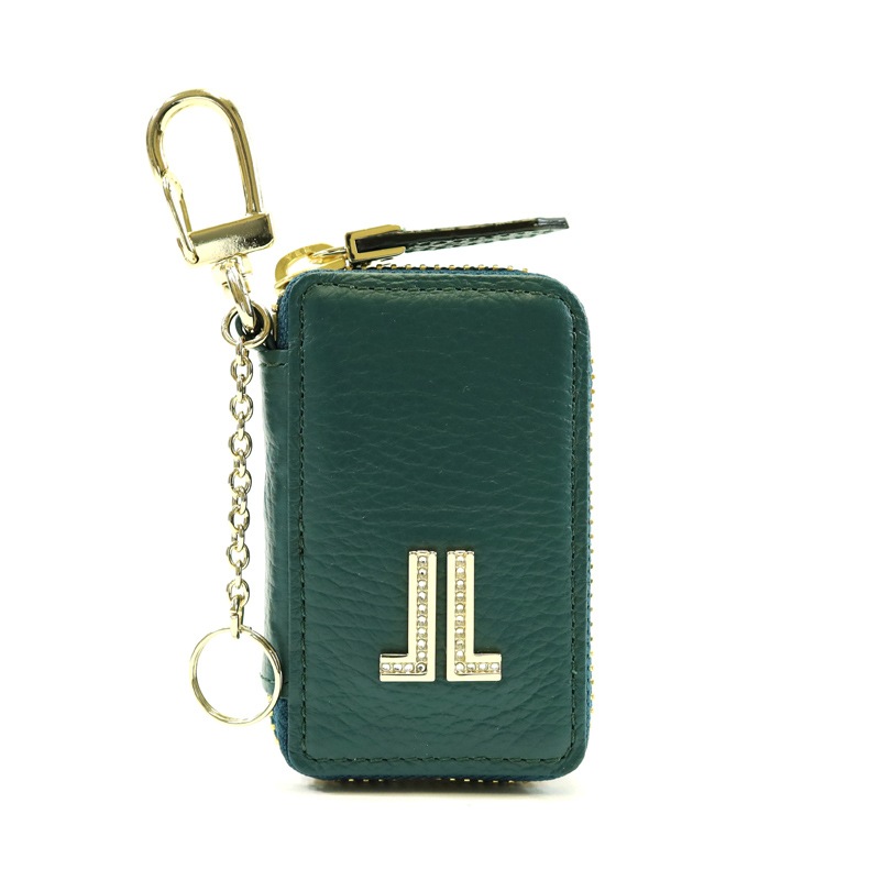 Tory Burch グリーン レザー キーケース Tory Burch グリーン レザー キーケース