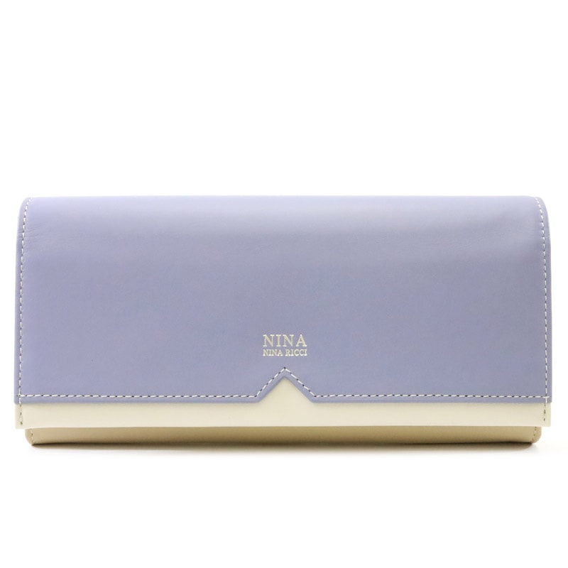 [ニナ・ニナ リッチ] かぶせ式長財布 タングラムパース 35-3004 (ワンサイズ, ブルーグレー) ニナ・ニナ リッチ】 タングラム パース かぶせ長財布 [35-3004