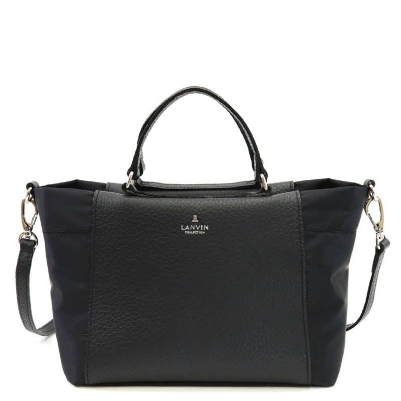 LANVIN - LANVIN(ランバン) ショルダーバッグ - 黒 レザーの通販