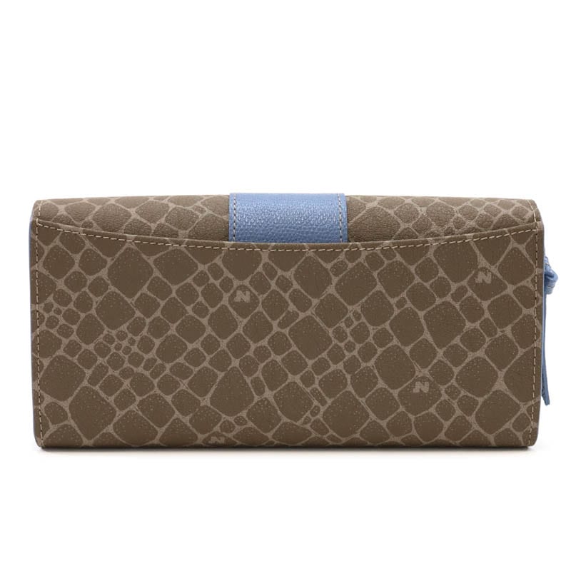 ニナ リッチ】 グレインヌーボー パース かぶせ長財布 [85-8006