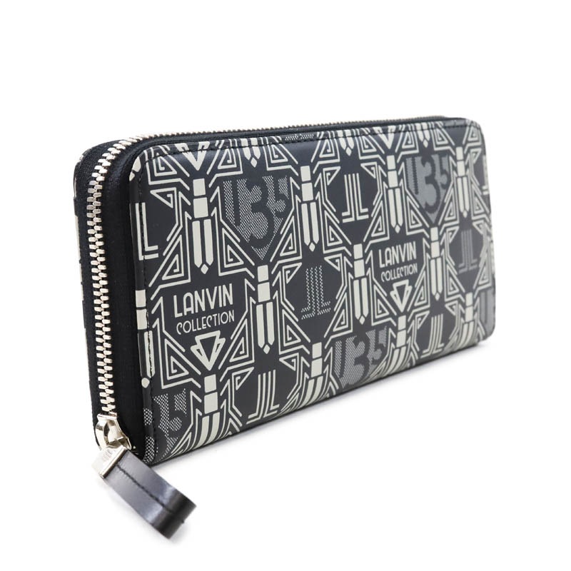 LANVINCOLLECTION ランバン ガウンコート ヘリンボーン Lサイズ パイピングウールコート[品番：LAVW0007326]｜LANVIN COLLECTION
