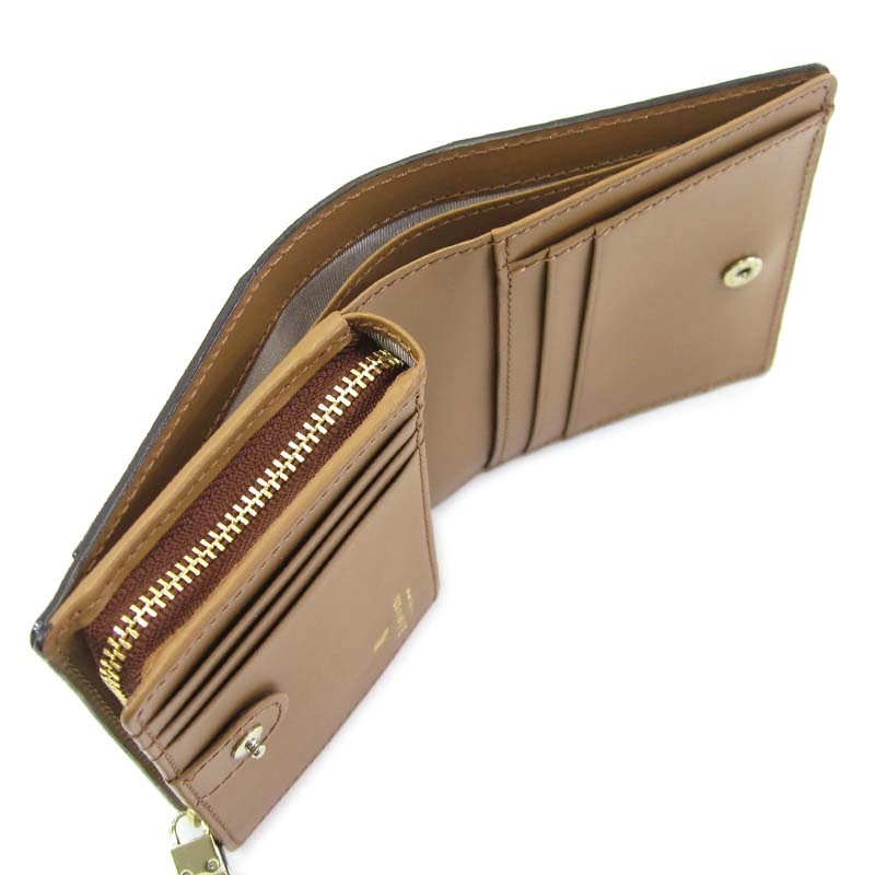 ランバン コレクション】 フェリア パース 2つ折り財布 外ファスナー