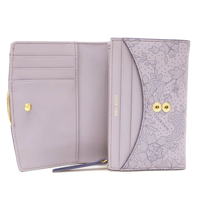 【ニナ リッチ】ダンテル パース ２つ折り財布 ファスナー式 ニナ リッチ】ダンテル パース 2つ折り財布 ファスナー式小銭