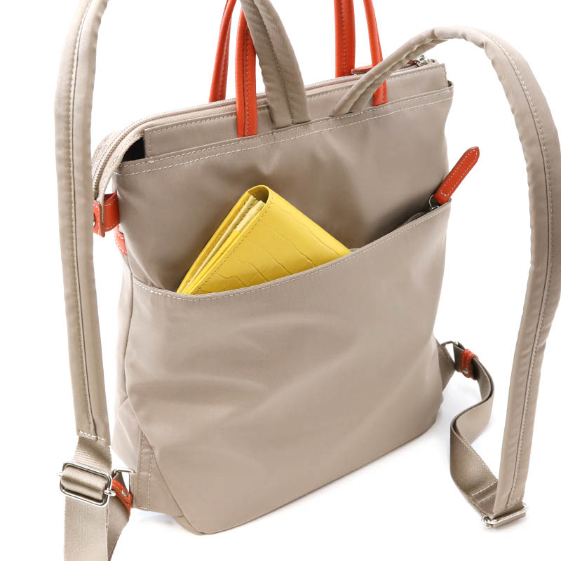 ショゾン】 プリート リュックサック [11-2204] ／ オレンジ | SCHOZON