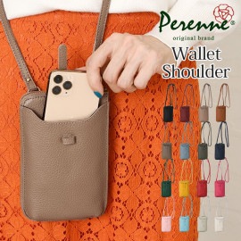 PERENNE ペレンネ 本革お財布機能付きフォンポーチショルダーバッグ 【メーカー直販】 10105