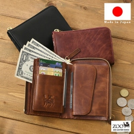 ZOO(ズー) ZMW-001本革 ソフトオイルレザー 二つ折り 短財布 ショートウォレット