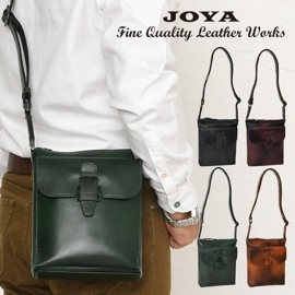 JOYA ジョヤ JV2012 メンズ 本牛革 レザー 斜め掛け メンズ ショルダーバッグ ボディバッグカジュアルバッグ