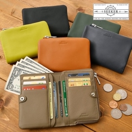 SEEKER シーカーSKW-MT20 マットレザー 本革 牛革 Ｌ字ファスナー短財布 メンズ ウォレット