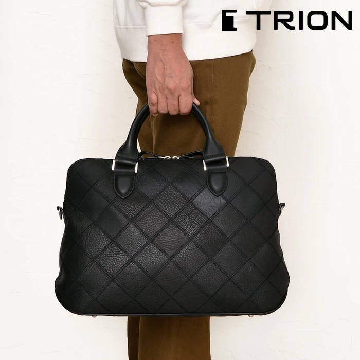 TRION トライオン DPC273 A4サイズ 本革 軽量メンズ パッチワーク トートバッグ  カジュアル バッグ