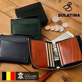 SOLATINA (ソラチナ) SW-70202 本革財布 ベルギー産 高級レザー L字財布 短財布