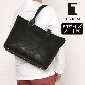 TRION トライオン 本革 レザーバッグ DPC274 メンズ トートバッグ A4対応クラブレザーカジュアルバッグ