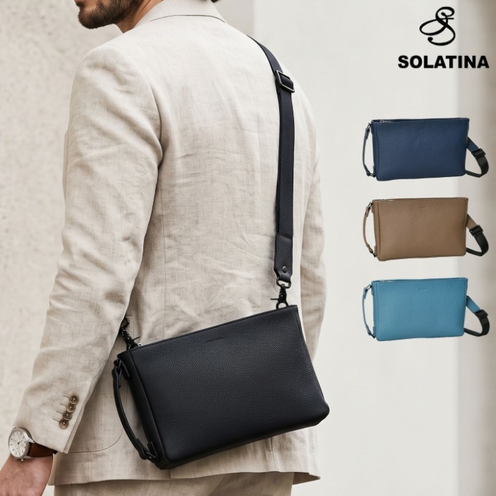 SOLATINA (ソラチナ) SBI-00011 本革牛革 3way ショルダーバッグ セカンドバッグ 通勤 通学 旅行 鞄 かばん メンズバッグ