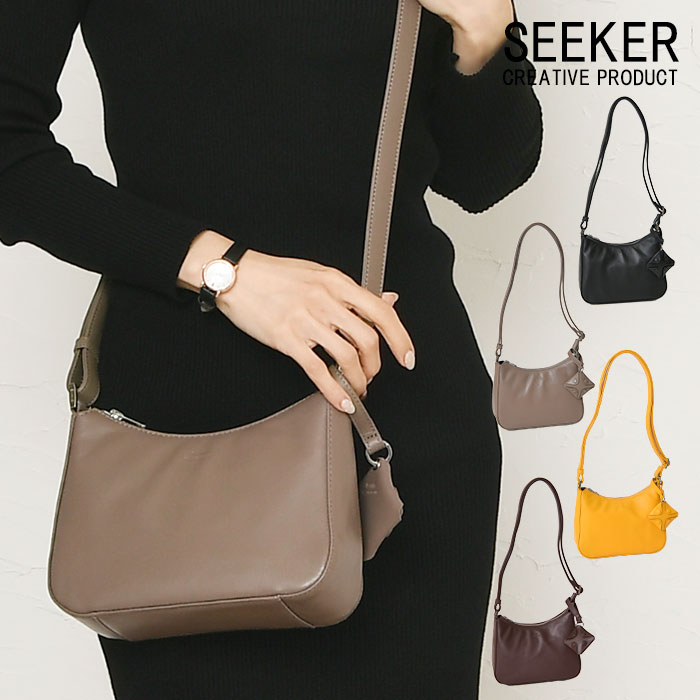 SEEKER シーカー SKB-MY04 山羊革 本革 ショルダーバッグ 