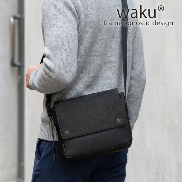 waku ワク WK-0103 ソフト 本革 牛革 メンズ レディースショルダー