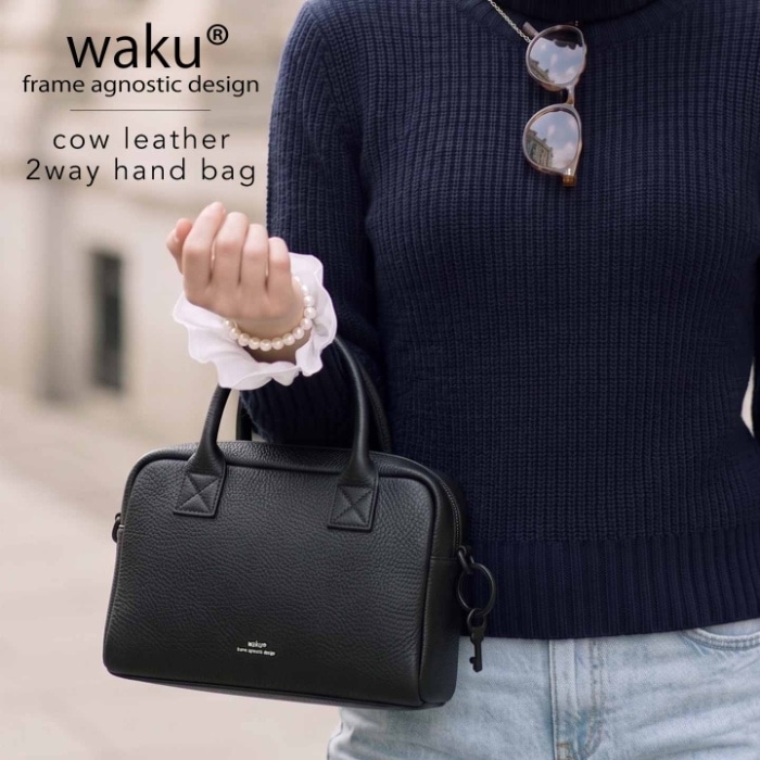 本革 waku ワク WK-0123 ソフト ショルダーバッグ 肩掛け 斜め掛け ユニセックス レザーバッグ 