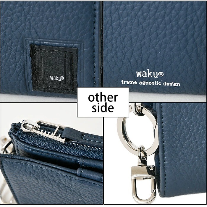 新品【定価2万】WAKO 本革　二つ折り写真立て ネイビーブラック 二つ折り写真立て ブラック |リビング | WAKO公式オンライン