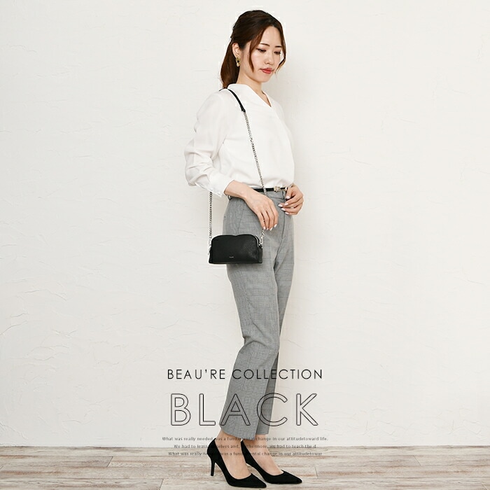 Beaure ヴュレ レディースバッグ 本革 牛革 チェ－ン ショルダーバッグ ミニショルダーバッグ B-24310