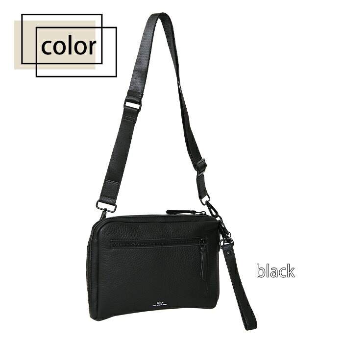 waku ワク WK-0070 ソフト 本革 ショルダーバッグ ユニセックス コインケースプレゼント付き