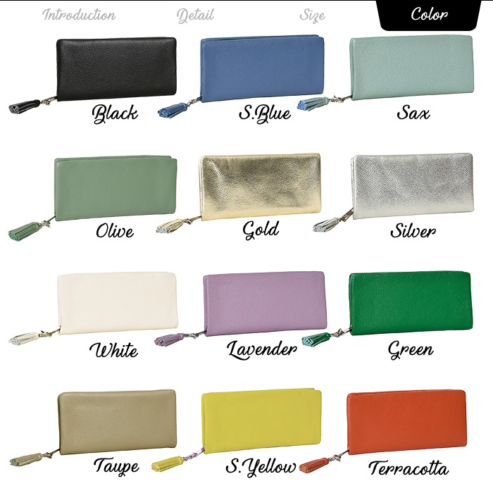 Beaure ヴュレレディース 長財布 ロングウォレット ラウンド ファスナー B-0003