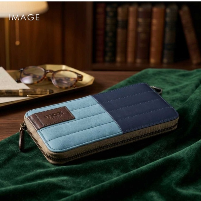 moz モズ 財布 86048 本革 モズ財布 ヘラジカ ラウンドファスナー 長財布 スウェーデン 牛革 レザー ウォレット 