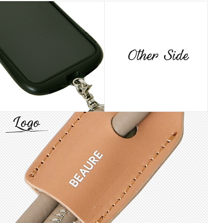 [メール便送料無料] Beaure ヴュレ バッグ 本革 スマホストラップ B-23101