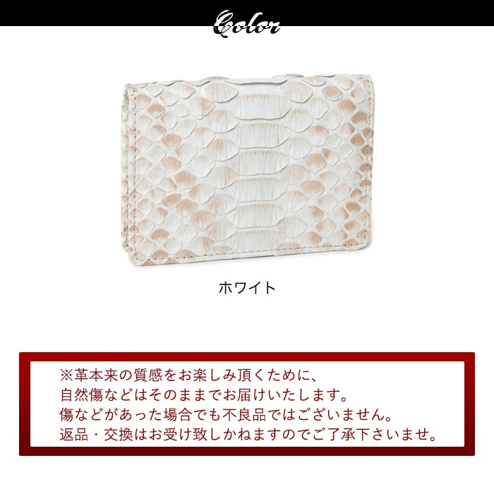 ZOO(ズー) ZC-031 日本製 本革 カードケース ヘビ革