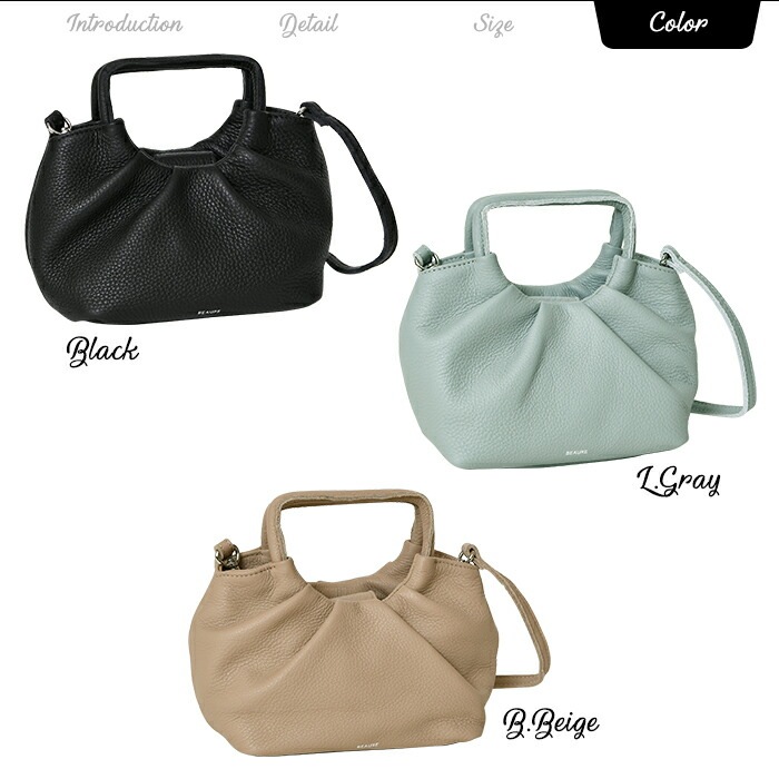 Beaure ヴュレ  レディースバッグ 本革 ミニ 2wayハンドバッグ ポシェットバッグ B-23111