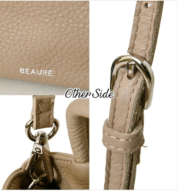 Beaure ヴュレ  レディースバッグ 本革 ミニ 2wayハンドバッグ ポシェットバッグ B-23111