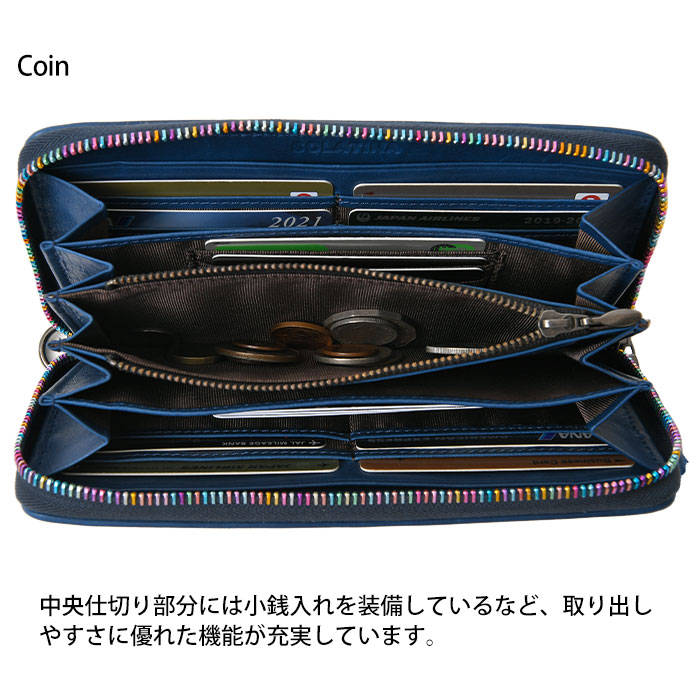 【新品未使用】SOLATINA 編み込みホースレザー 長財布 定価25,300円 SOLATINA(ソラチナ) SW-36090 メンズ 本革 ホースレザー