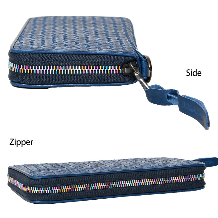 ソラチナ ラウンドファスナーロングウォレット ホースレザーメッシュ ブラウン ソラチナ 長財布 SW-36090 ラウンドファスナー（キャメル） ソラチナ